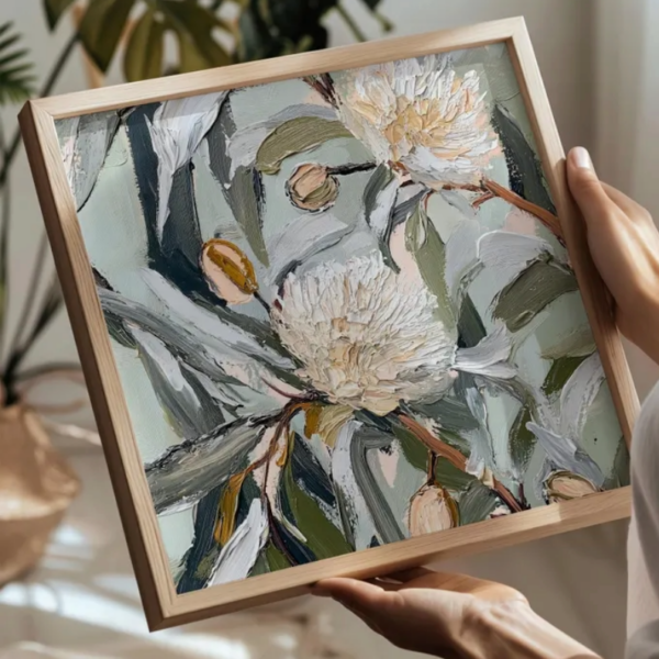 Quadro com Pintura Floral - Image 2